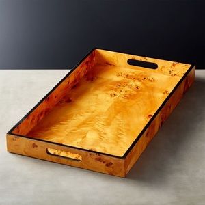 CB2 Large Burl Wood Tray
